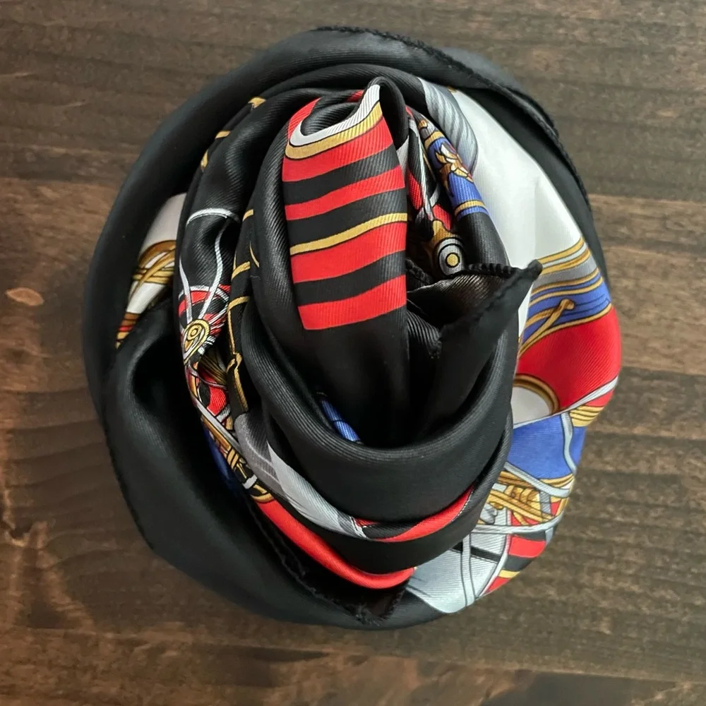 Vintage Carriage Equestrian Square Scarf